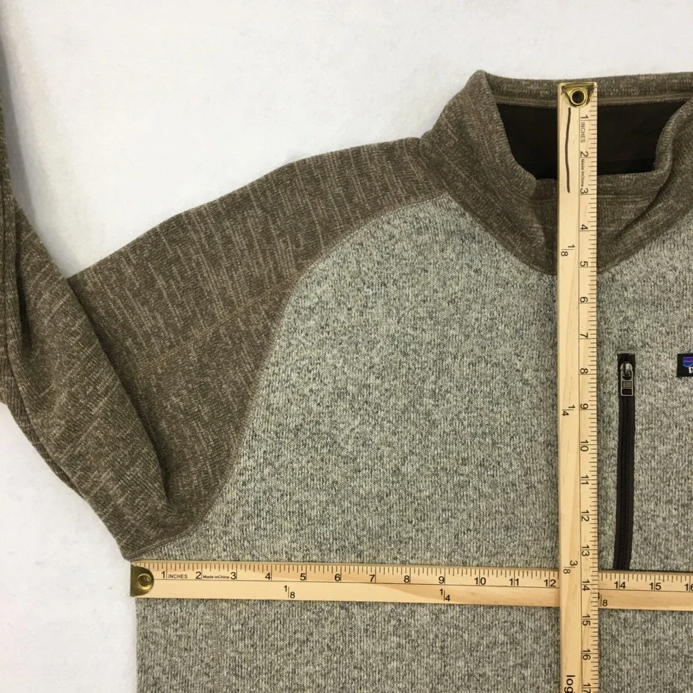 Patagonia Men's Better Sweater Fleece Quarter Zip Pullover Sweater Heather‎ XL